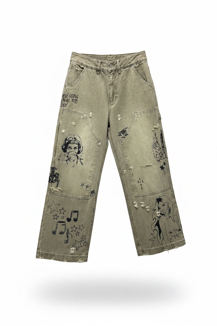 Sketchbook Carpenter Pants